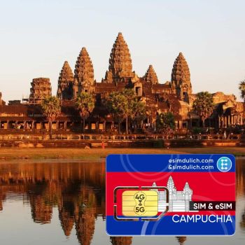 Sim Du Lịch Campuchia 15 Ngày Tốc Độ Cao (Cambodia)